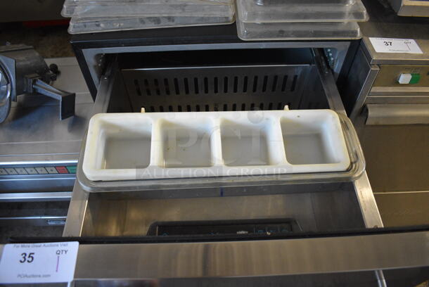 Summit Stainless Steel Commercial 2 Drawer Cooler. 115 Volts, 1 Phase. 24x25x34. Tested and Powers On But Does Not Get Cold - Image 4 of 5