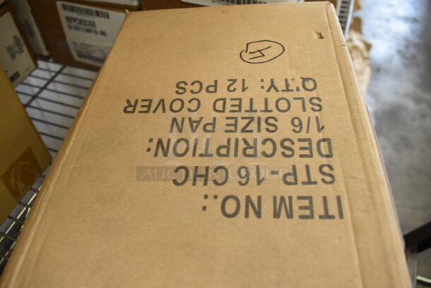 4 BRAND NEW IN BOX! Stainless Steel 1/6 Size Drop In Bin Lids. 4 Times Your Bid! - Image 3 of 3