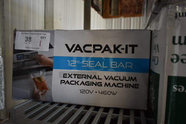 BRAND NEW SCRATCH AND DENT! VacPak-It 186VME12SS Stainless Steel External Vacuum Packaging Machine with 12" Seal Bar. 120 Volts, 1 Phase. Tested and Working! - Image 2 of 5