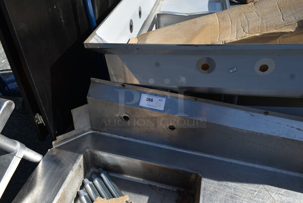 Stainless Steel Commercial Right Side Dirty Side Dishwasher Table w/ Legs. - Image 4 of 4