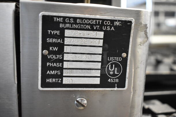 2 Blodgett EZE-1-R1 Stainless Steel Commercial Electric Powered Full Size Convection Oven w/ View Through Doors, Metal Oven Racks and Thermostatic Controls. 230-240 Volts, 1 Phase. 2 Times Your Bid!  - Image 6 of 7