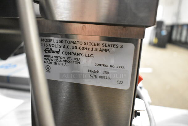 BRAND NEW SCRATCH AND DENT! Edlund 350 Electric Fruit and Vegetable Slicer. 115 Volts, 1 Phase.  - Image 10 of 10