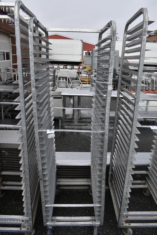 Metal Commercial Pan Transport Rack on Commercial Casters. 20.5x26x70 - Image 1 of 4