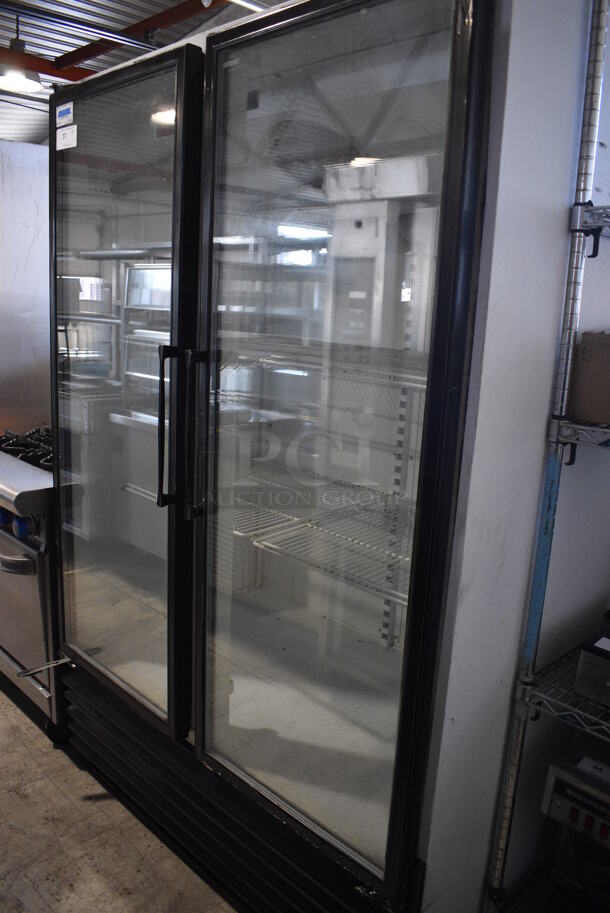 Master-Bilt Model BMG-48 Metal Commercial 2 Door Reach In Cooler Merchandiser w/ Poly Coated Racks. 115 Volts, 1 Phase. 52x34x79. Tested and Working! - Image 2 of 5