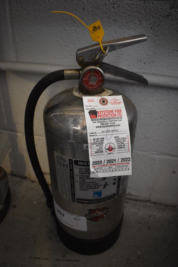 Buckeye Wet Chemical Fire Extinguisher. 6.5x7.5x19 - Image 1 of 4