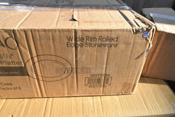 12 BRAND NEW! Items Including 303TRE34 Acopa 9 3/8" x 6 1/2" Ivory (American White) Wide Rim Rolled Edge Oval Stoneware Platter - 24/Case, 3580966 Microplush Desert Tan Queen Blanket, 2 Box Libbey 8795 Napa Country 5.75 oz. Customizable Flute Glass - 12/Case, 3592801803 FIFO Innovations 12 oz. Clear Double Wide-Mouth Squeeze Bottle with Thick Dispensing Valve, 808152T Tablecraft Stainless Steel 2 oz. Salt and Pepper Shaker Flat Top - 152T - 24/Case, 0383A-BK-72 3 oz Fluted Ramekins, 21810501H Cato 10501-H Chief White Surface-Mounted Fire Extinguisher Cabinet with Hammer Attachment for 5 lb. Fire Extinguishers. 12 Times Your Bid!  - Image 2 of 12