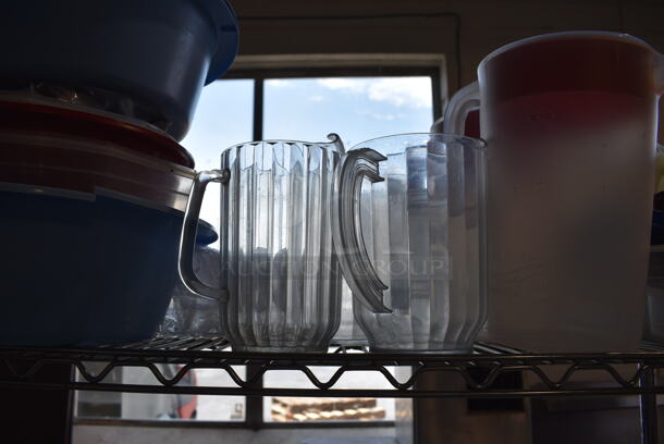 ALL ONE MONEY! Tier Lot of Various Items Including Poly Bins, Pitchers and Bowls. - Image 3 of 5
