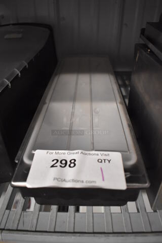 Black and Clear Poly Topping Rail w/ Drop Ins. 20x6x4