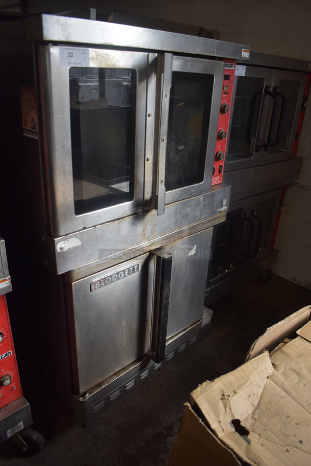 Vulcan and Blodgett Commercial Stainless Steel Natural Gas Powered Convection Ovens With Stainless Steel Shelves on Commercial Casters. 115V Controls 2 Times Your Bid! - Image 2 of 6