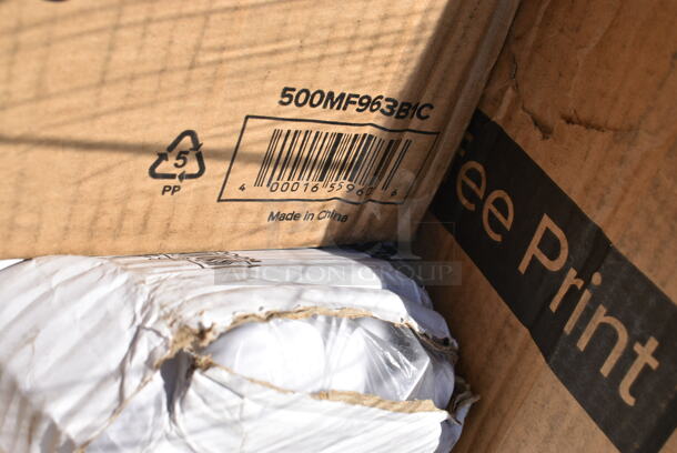 PALLET LOT of 38 BRAND NEW Boxes Including 129MCS28B Choice 28 oz. Black Rectangular Microwavable Heavy Weight Container with Lid 8 3/4" x 6 1/4" x 1 3/4" - 150/Case, 612613245 Choice Half Size Foil Steam Table Pan Deep 2 9/16" Depth - 100/Case, 5002TPJ Lavex Select Compact Jumbo Jr. 550' 2-Ply Toilet Paper Roll with 7" Diameter - 12/Case, 129MCS28B Choice 28 oz. Black Rectangular Microwavable Heavy Weight Container with Lid 8 3/4" x 6 1/4" x 1 3/4" - 150/Case, 795NRKFT3 New Roots Kraft PLA-Lined Compostable #3 Take-Out Container 7 3/4" x 5 1/2" x 2 1/2" - 200/Case, 127CH16F Choice 16 oz. Clear RPET Tall Hinged Deli Container - 200/Case, 500MF963BIC Choice Compartment Microwaveable Take-Out Container, 129MCS28B Choice 28 oz. Black Rectangular Microwavable Heavy Weight Container with Lid 8 3/4" x 6 1/4" x 1 3/4" - 150/Case, 50012C Choice 12 oz. Coffee Print Poly Paper Hot Cup - 1000/Case, Dart 12J12 12 oz. White Customizable Foam Cup - 1000/Case, 2 Box 795PTOWHT2 ChoiceWhite Microwavable Folded Paper #2 Take-Out Container 7 3/4" x 5 1/2" x 1 7/8" - 200/Case, 500MFT Lavex White M-Fold (Multifold) Towel - 4000/Case, 612P558 Choice 8" Clear Round Plastic Dome Lid - 500/Case, 127RDTFLBULK Choice Microwavable Translucent Customizable Recessed Fit Deli Lid - 500/Case. 38 Times Your Bid!  - Image 12 of 12