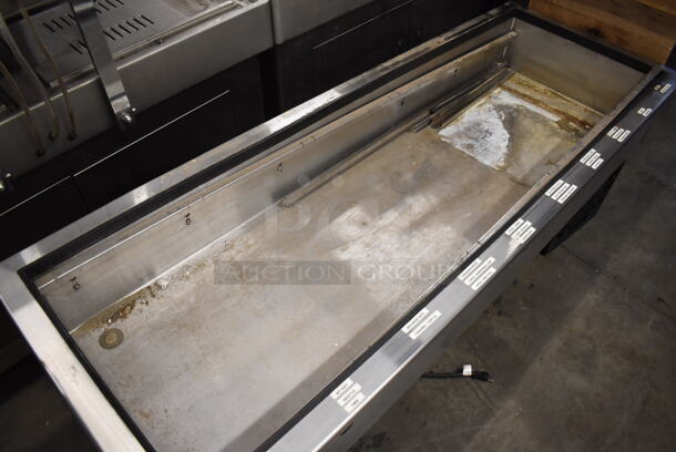 Stainless Steel Commercial Cold Pan Drop In. 115 Volts, 1 Phase. 74x27x22. Tested and Powers On But Temps at 43 Degrees - Image 2 of 6