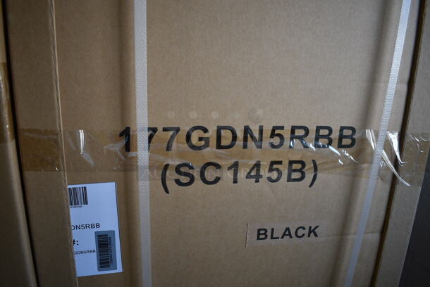 BRAND NEW IN BOX! Galaxy 177GDN5RBB Metal Commercial Single Door Reach In Cooler Merchandiser w/ Poly Coated Racks and LED Lighting. 110-120 Volts, 1 Phase. - Image 3 of 3