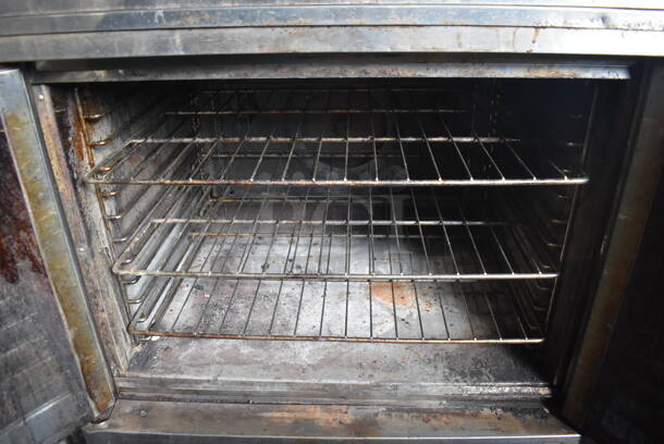Vulcan and Blodgett Commercial Stainless Steel Natural Gas Powered Convection Ovens With Stainless Steel Shelves on Commercial Casters. 115V Controls 2 Times Your Bid! - Image 6 of 6