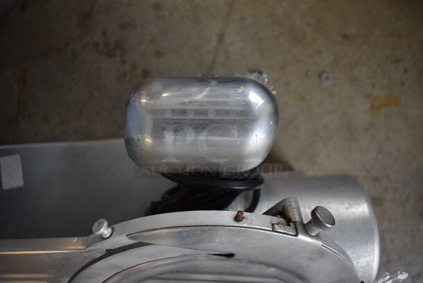 Stainless Steel Commercial Countertop Automatic Meat Slicer w/ Blade Sharpener. 115 Volts, 1 Phase. 26x23x21. Tested and Working! - Image 6 of 7