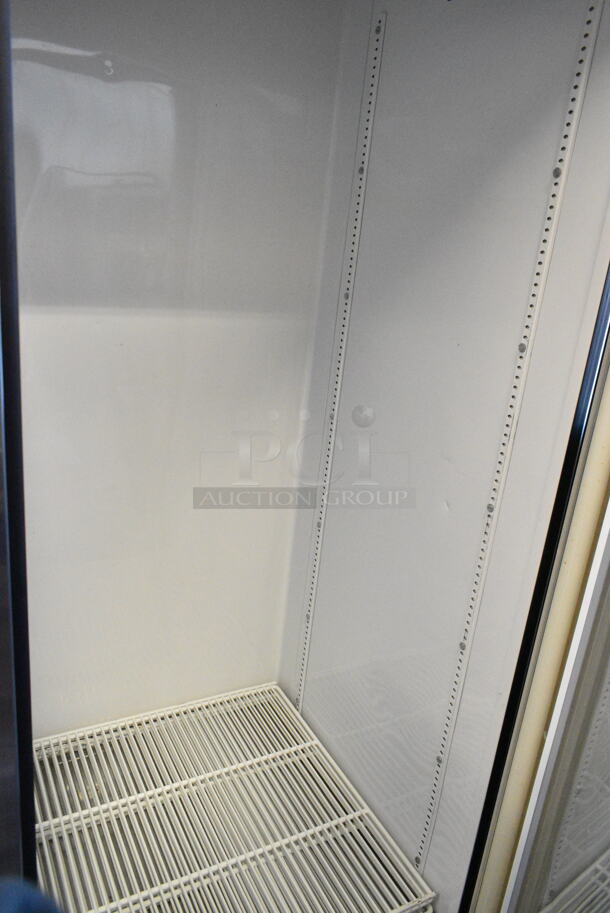 True GDM-49 Metal Commercial 2 Door Reach In Cooler Merchandiser w/ Poly Coated Racks. 115 Volts, 1 Phase. Tested and Powers On But Does Not Get Cold - Image 2 of 6