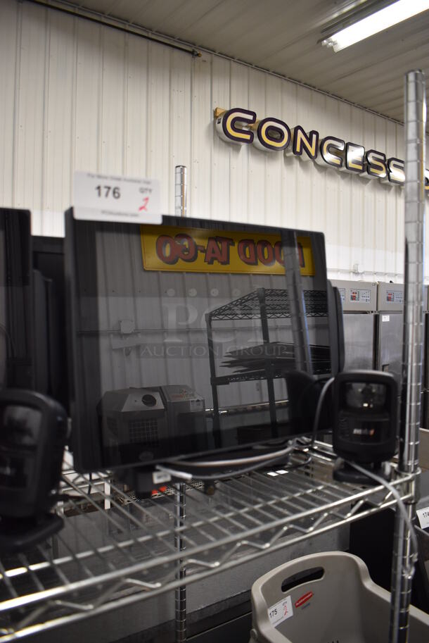 2 Aures J2 680L 15" POS Monitor w/ 1 Barcode Scanner. 2 Times Your Bid! - Image 2 of 6