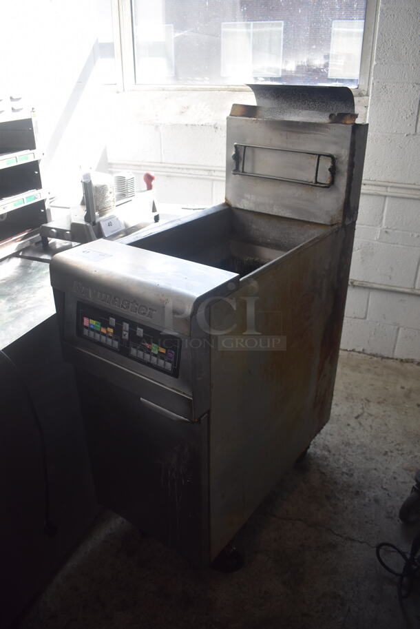 Frymaster Commercial Stainless Steel Natural Gas Fryer On Commercial Casters.  - Image 3 of 7