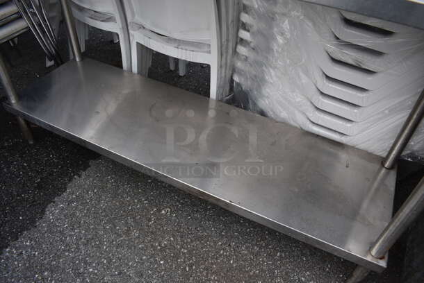 Stainless Steel Commercial Table w/ Under Shelf. 60x18x36 - Image 3 of 4