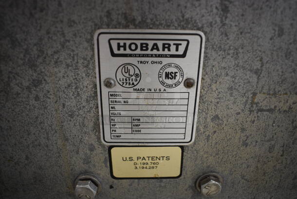 Hobart 8131 D Metal Commercial Countertop Buffalo Chopper w/ S Blade. 208 Volts, 3 Phase. 32x24x17.5 - Image 8 of 10