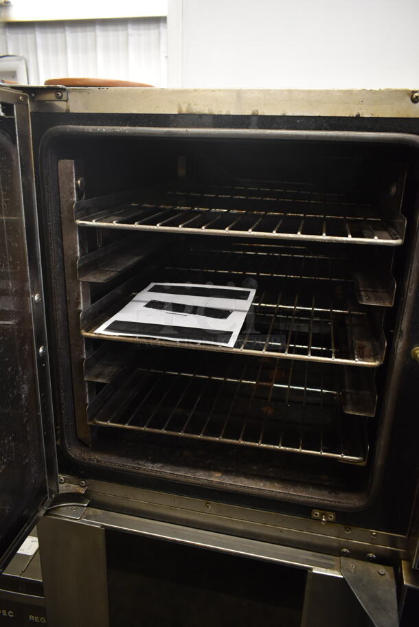 2 Moffat Turbofan E32D5 Stainless Steel Commercial Electric Powered Full Size Oven w/ View Through Door and Metal Oven Racks. 208 Volts, 1 Phase. 2 Times Your Bid! - Image 5 of 6