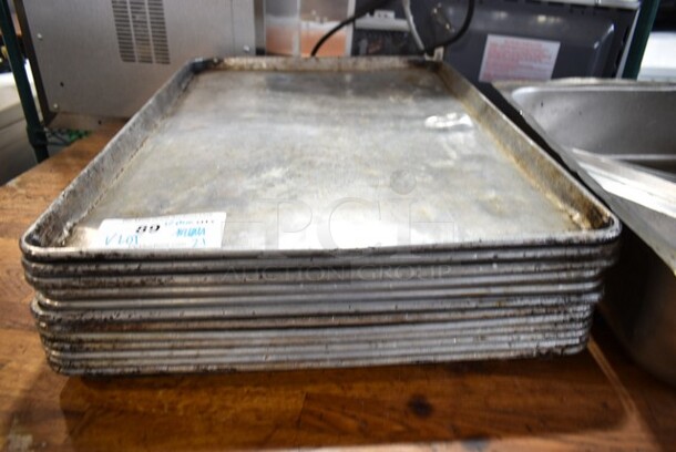 ALL ONE MONEY! Lot of Various Items Including 12 Full Size Baking Pans and Metal Bin - Image 2 of 5