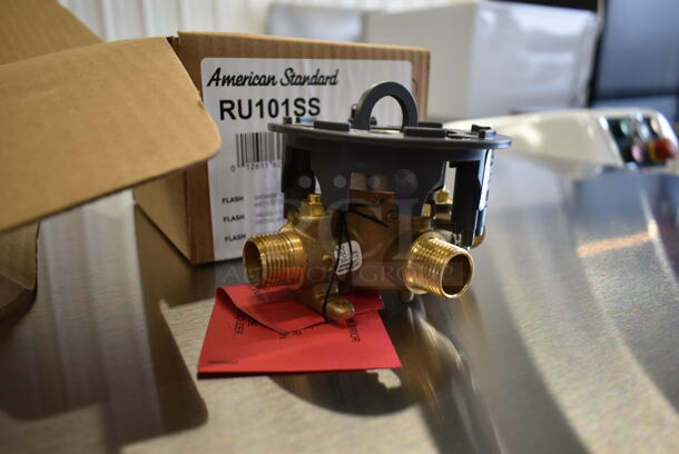 BRAND NEW SCRATCH AND DENT! American Standard RU101SS Flash Rough-In Shower Valve Body with 1/2" Universal Inlets and Outlets and Screwdriver Stops. - Image 4 of 8