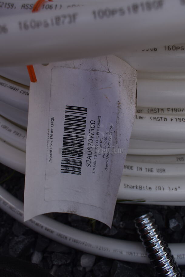 BRAND NEW SCRATCH AND DENT! Lot of 3 Sharkbite Water Hoses Including U880R300, 92AU870W300, 92AU870W100. - Image 5 of 6