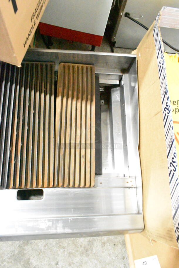BRAND NEW SCRATCH AND DENT! 2023 Cooking Performance Group CPG 351CRCPG72NL Stainless Steel Commercial Countertop 72" Gas Radiant Charbroiler. Missing Grates. 240,000 BTU - Image 6 of 7