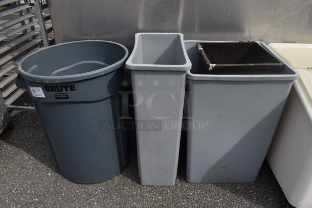 5 Various Trash Cans. Includes 20x11x30. 5 Times Your Bid!
