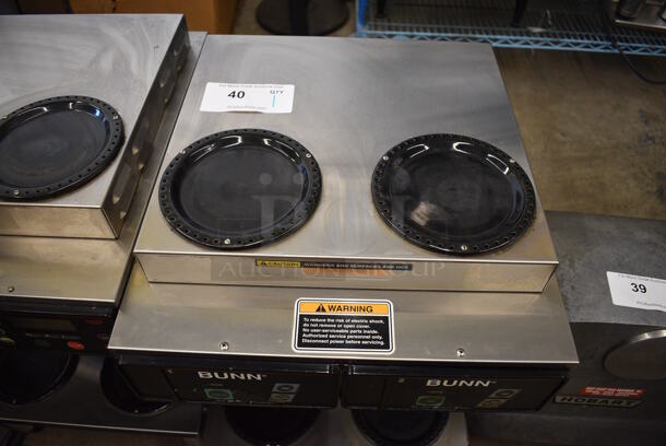 Bunn CDBC 2/2 TWIN Stainless Steel Commercial Countertop 4 Burner Coffee Machine. 120/208-240 Volts, 1 Phase. 16x18x25 - Image 4 of 7