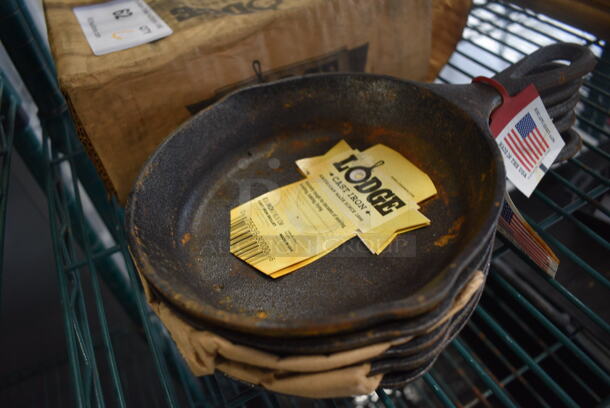 6 BRAND NEW IN BOX! Lodge Cast Iron Skillets. 10x6.5x1.5. 6 Times Your Bid!  - Image 2 of 4