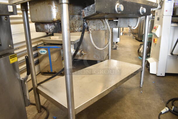 Stainless Steel Commercial 2 Well Steam Table w/ Under Shelf. Cannot Test Due To Plug Style - Image 6 of 6