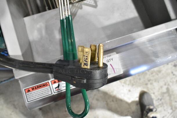 BRAND NEW SCRATCH AND DENT! 2023 Cookline CF-40E-240-3 Stainless Steel Commercial Floor Style Electric Powered Deep Fat Fryer. 240 Volts, 3 Phase.  - Image 6 of 10