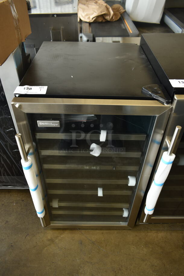 BRAND NEW SCRATCH AND DENT! Danby DWC114BLSDD 38 Bottle Dual Zone Freestanding Wine Cooler Merchandiser. 115 Volts, 1 Phase. Tested and Working! - Image 1 of 5
