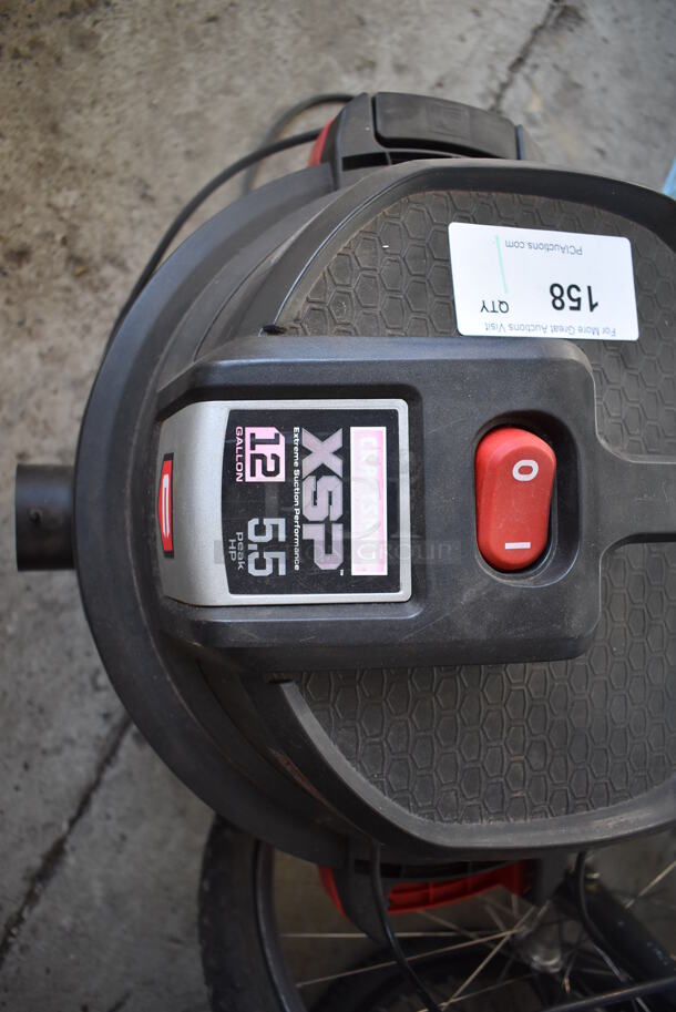 Craftsman Red and Black Poly Shop Vac Wet Dry Vacuum Cleaner. 22x22x23. Tested and Working! - Image 3 of 4