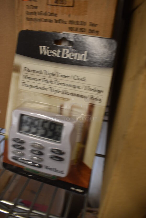 ALL ONE MONEY! Lot of 10 BRAND NEW IN BOX! WestBend Electronic Triple Timers. - Image 2 of 3