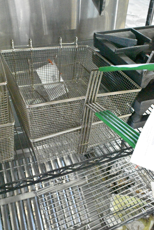 2 BRAND NEW SCRATCH AND DENT! Items Including 3698030099 Frymaster 8030099 12 1/2" x 13" x 5 1/4" Full Size Fryer Basket and 3698030015 Frymaster 8030015 11 1/2" x 14" x 4 1/2" Full Size Fryer Basket. 2 Times Your Bid!  - Image 2 of 6