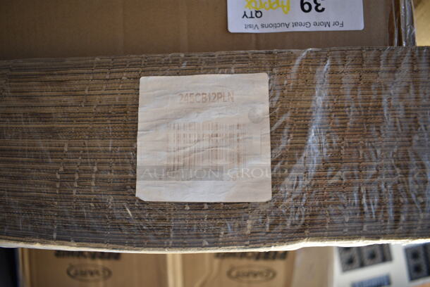 PALLET LOT of 15 BRAND NEW Boxes Including Dart 205HT1 White Foam Take Out Container with Perforated Hinged Lid 9" x 6" x 3" - 200/Case, CT-SC-U3L-LP World Centric 48 oz. PLA Lined Compostable Fiber Box - 400/Case, 394325XL Noble NexGen Powder-Free Disposable Blue Hybrid 3 Mil Thick Gloves - Extra Large - 1000/Case, 5014046XXH Lavex Pro 45 Gallon 3 Mil 40" x 46" Low Density Heavy-Duty Industrial Contractor Black Trash Bag / Can Liner - 50/Case, 394365L Noble Products Powder-Free Disposable Clear Vinyl Gloves for Foodservice - Large - 1000/Case, 245CB12PLN Choice 12" x 12" x 2" Kraft Customizable Corrugated Plain Pizza Box - 50/Case, 2 Box 129MCR50B Choice 43 oz. Black Round Microwavable Heavy Weight Container with Lid 9" - 150/Case. 15 Times Your Bid!  - Image 6 of 11