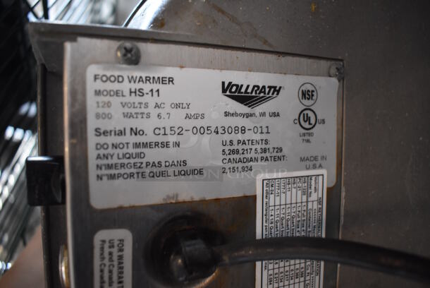Vollrath Cayenne HS-11 Stainless Steel Commercial Countertop Soup Kettle Food Warmer w/ Lid. Does Not Have Drop In. 120 Volts, 1 Phase. Tested and Working! - Image 4 of 5