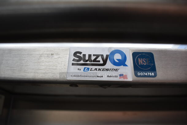 BRAND NEW SCRATCH AND DENT! Suzy Q Lakeside Stainless Steel Walnut Dining Room Meal Serving System with One Heated Well on Commercial Casters. Tested and Working! - Image 7 of 8