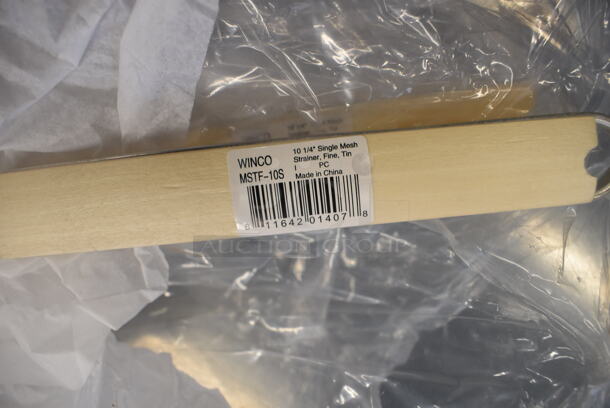 4 BRAND NEW! Winco MSTF-10S Metal Strainers. 23x10.5x4. 4 Times Your Bid! - Image 3 of 3
