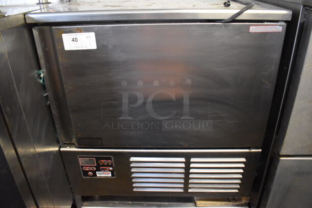 2011 Piper Products Servolift Eastern RCM051S Stainless Steel Commercial Floor Style Single Door Undercounter Blast Chiller w/ Probe. 208-240 Volts, 1 Phase. 31x28x34