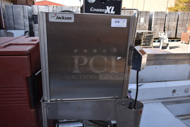 2011 Jackson CONSERVER XL-E Stainless Steel Commercial Straight Pass Through Dishwasher. 115 Volts, 1 Phase. - Image 3 of 10