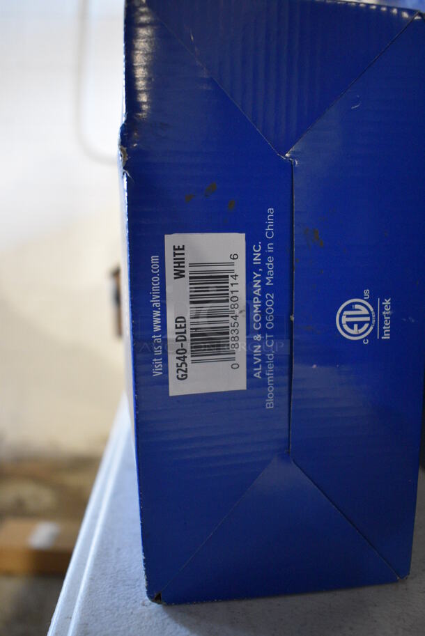 8 BRAND NEW IN BOX! Alvin G2540-DLED White Swing Arm LED Lamps. 8 Times Your Bid! - Image 5 of 5