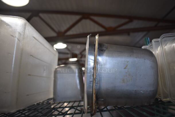 ALL ONE MONEY! Tier Lot of Various Items Including Poly Bins and Stainless Steel Drop In Bins - Image 3 of 5