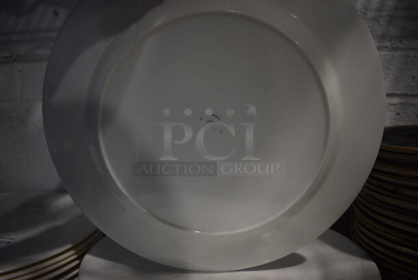 13 White Ceramic Plates. 11x11x1. 13 Times Your Bid! - Image 3 of 3