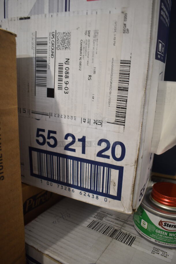 PALLET LOT of 64 BRAND NEW Boxes Including Tork 552120 Towel Dispenser, Tork 473200 Toilet Paper Dispenser, Georgia Pacific 59206 Toilet Paper Dispenser, Twin Toilet Tissue Dispenser, Tork 93T Towel Dispenser, Tork 302030 Towel Dispenser, Georgia Pacific 59210 Toilet Paper Dispenser, Kimberly Clark 0955101 Dispenser, Purell White Soap Dispenser, Sterno Green Wick Chafing Dish Fuel, Kimberly Clark 48857 Dispenser, Bed Risers. 64 Times Your Bid! - Image 2 of 12