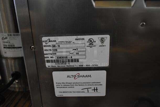 BRAND NEW SCRATCH AND DENT! 2023 Alto Shaam 500-1D Stainless Steel Commercial Single Drawer Warming Drawer. 120 Volts, 1 Phase. Tested and Working! - Image 7 of 7