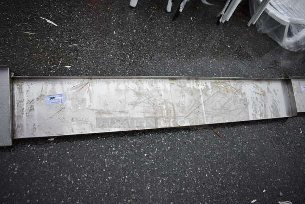 Stainless Steel Shelf w/ Wall Mount Brackets. 78x12.5x9 - Image 1 of 3