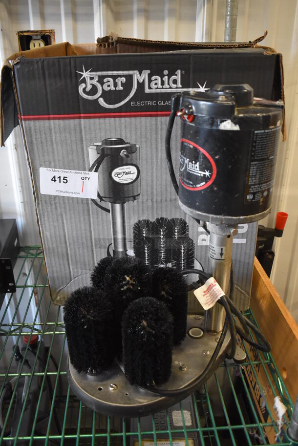 IN ORIGINAL BOX! Bar Maid A-200 Metal Commercial Glass Washer. 8x14x18. Tested and Working! - Image 1 of 6